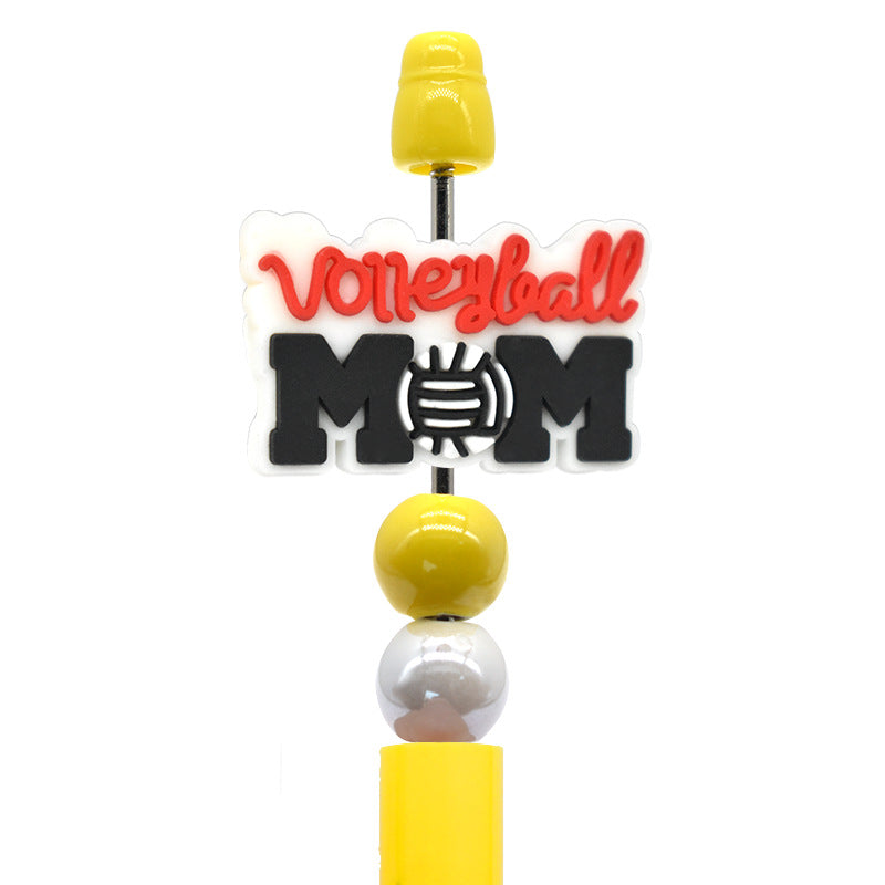 Wholesale Random100pcs/pack DIY Ball Sports Series Ballpoint Pen Focus Beads